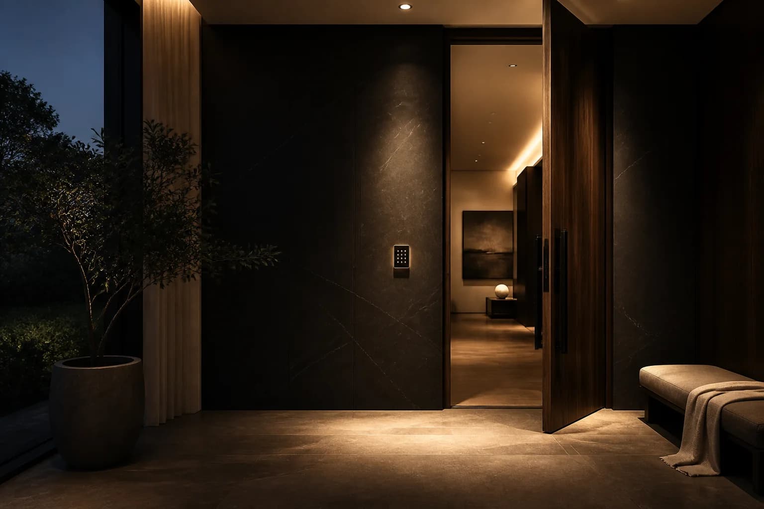 The entry