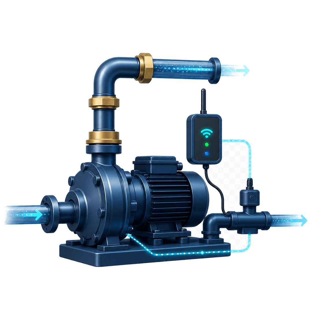 Pump motor with wireless controller