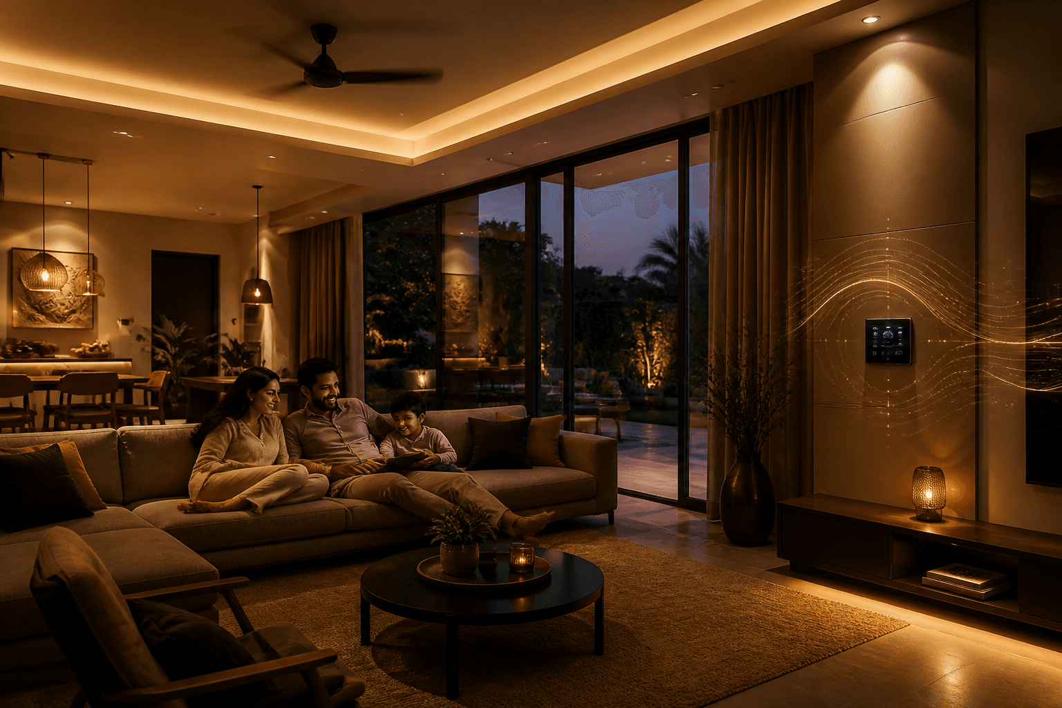 AI home automation in India, a home that learns patterns and acts on its own