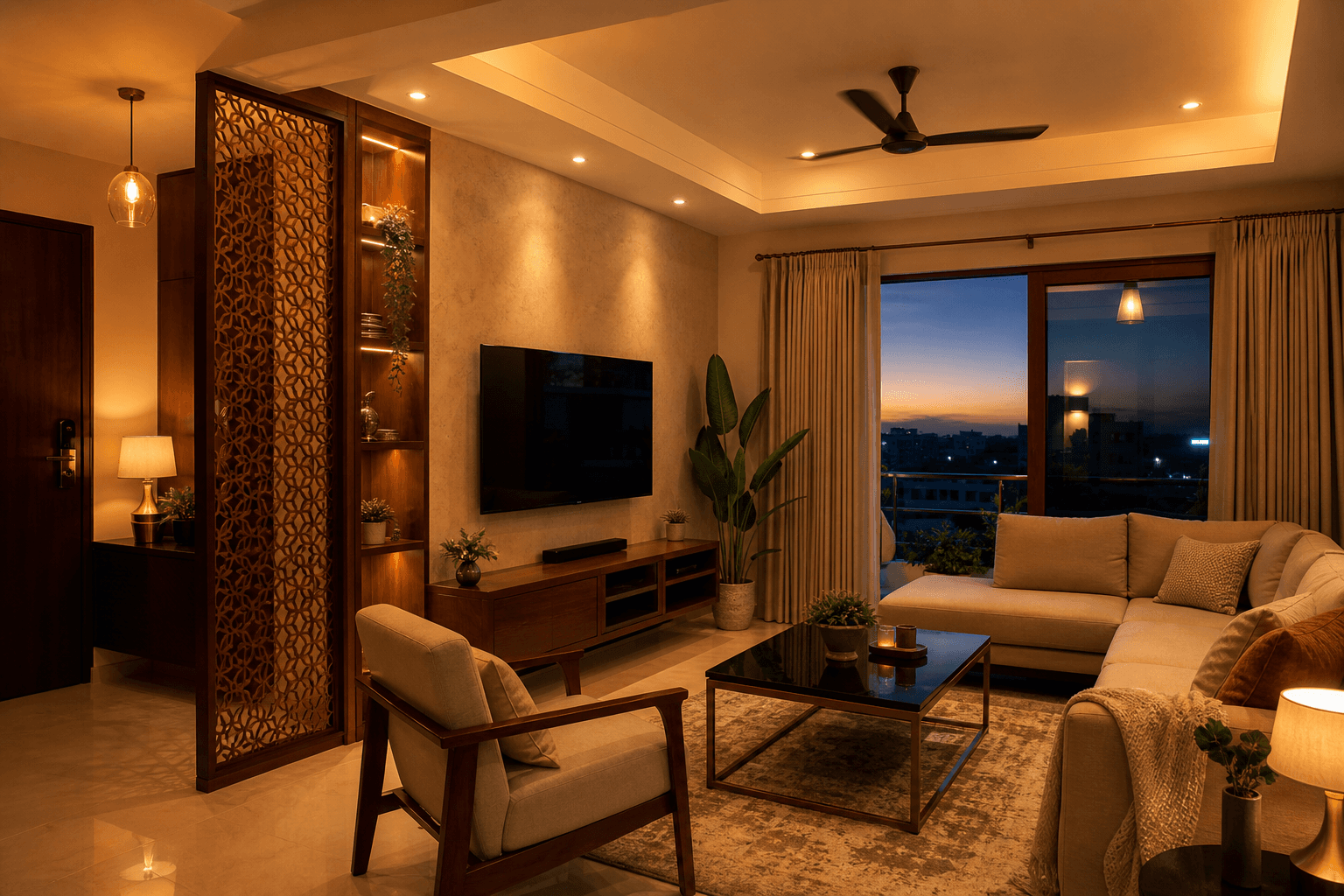 A beautifully finished existing Indian home upgraded with smart comfort, no broken walls
