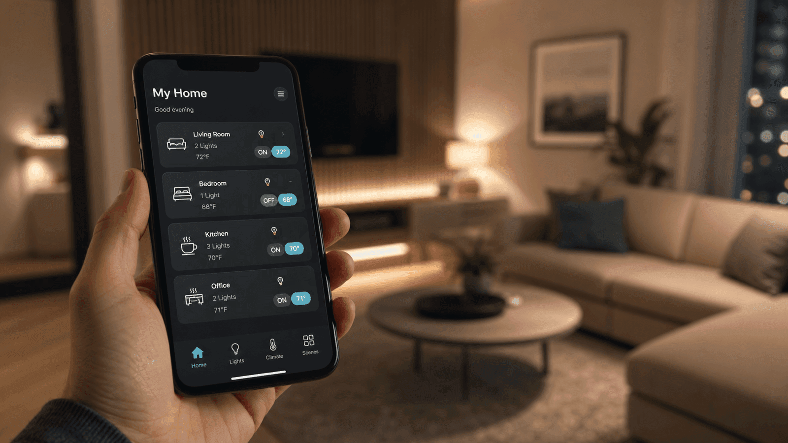 Siri voice control in an Onwords Apple-native smart home